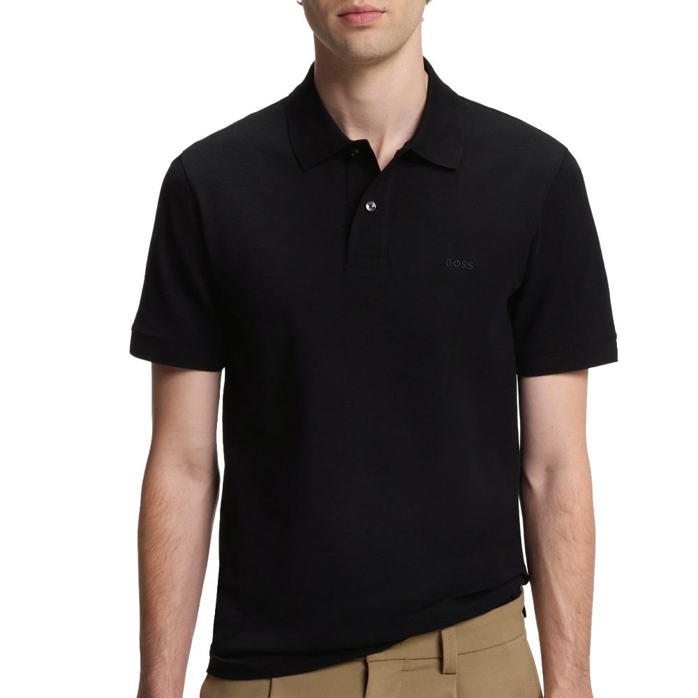 Polo Noir Homme Hugo Boss Pallas pas cher