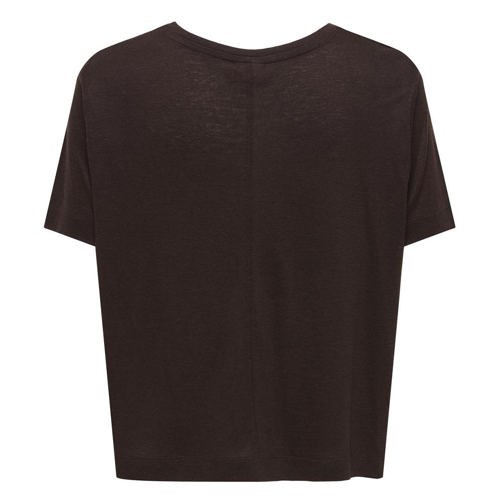 Camiseta marrón para mujer JDY Gwen ver 2