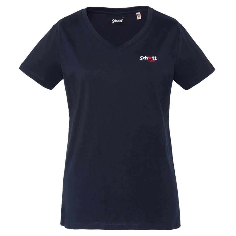 Schott TSBRODEDW Women’s Navy T-shirt affordable