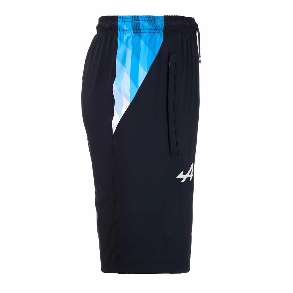 Pantalón Corto Kappa Adrin Negro/Turquesa Niño ver 2