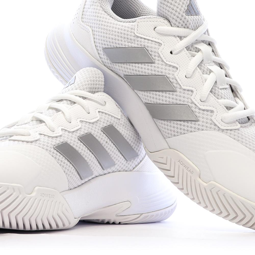 Weiße Damen Adidas Gamecourt 2 W Tennisschuhe Ansicht 7