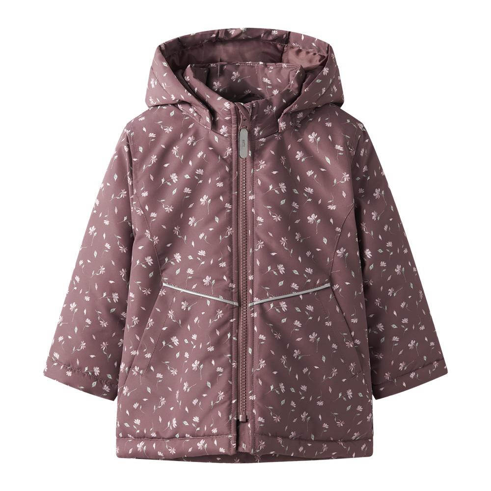 Chaqueta Name it Petite Fleurs rosa/verde de niña barato