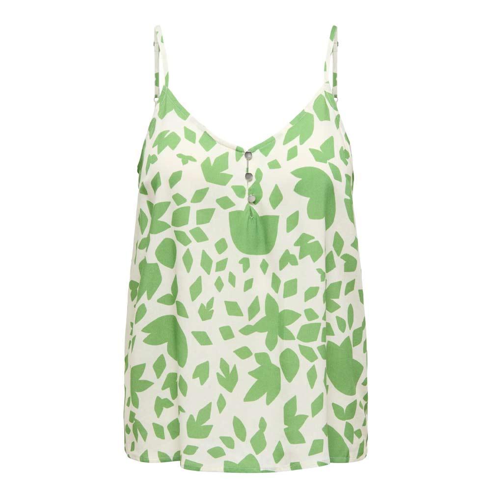 Only Selina Damen Tanktop Beige/Grün günstig