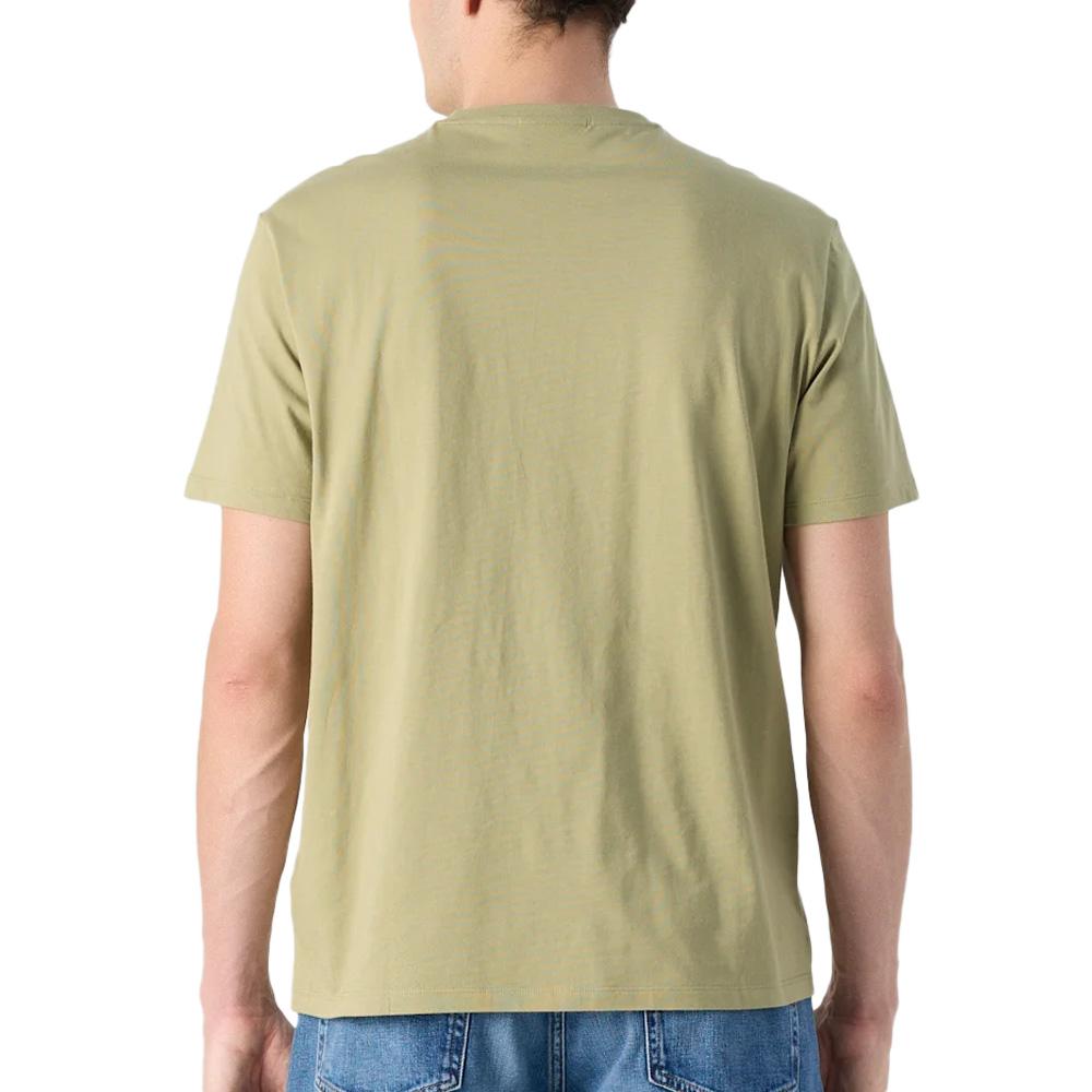 T-Shirt Vert Homme Calvin Klein Jeans Badge 30s vue 2