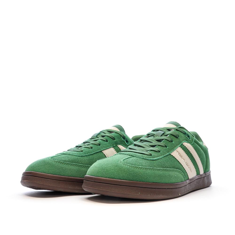 Teddy Smith White Suede Green Men's Sneakers Photo of the Espace des Marques %store% store - view of %key%