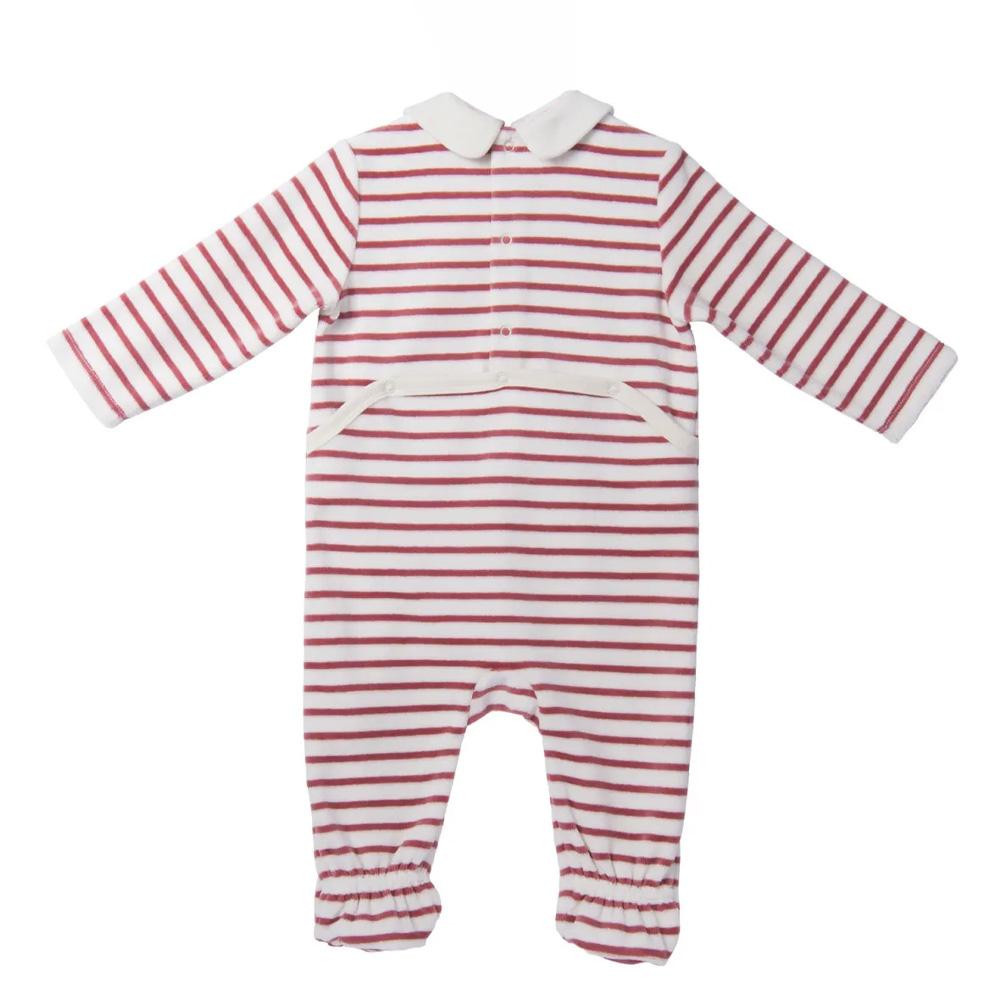 Pijama bebé blanco/rojo Elle est ou la mer Jama ver 2