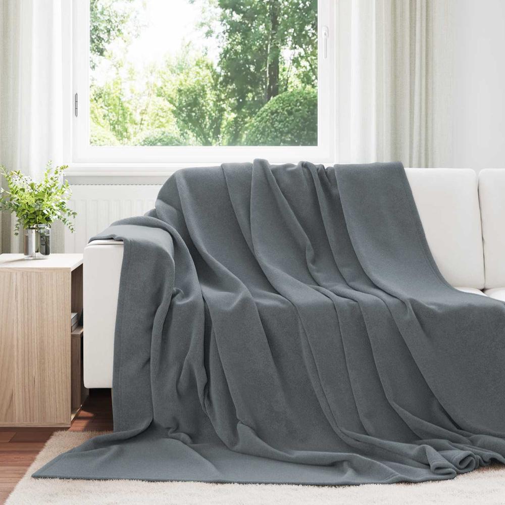 Grey Today Checked Flannel, Charcoal Check, 130x180 cm Photo of the Espace des Marques %store% store - view of %key%