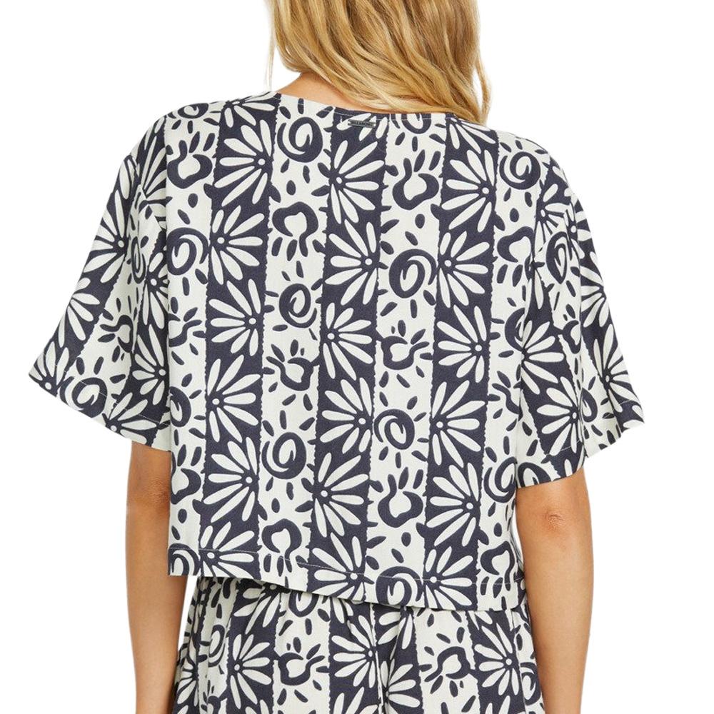Schwarzes/ecrues Hemd für Frauen Billabong Sunflower Ansicht 2