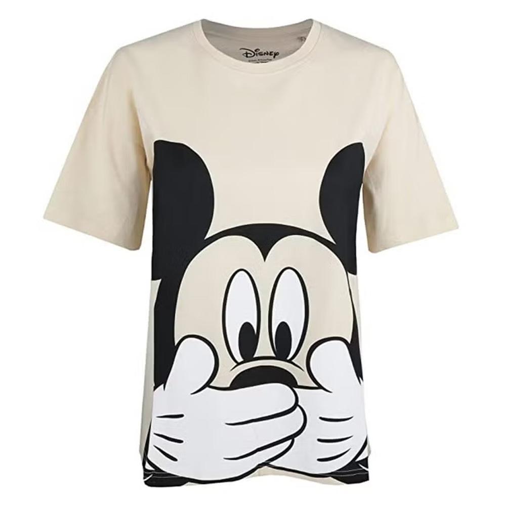 Beiges Damen-T-Shirt von Disney „Don't Speak Slouch“ Ansicht 2