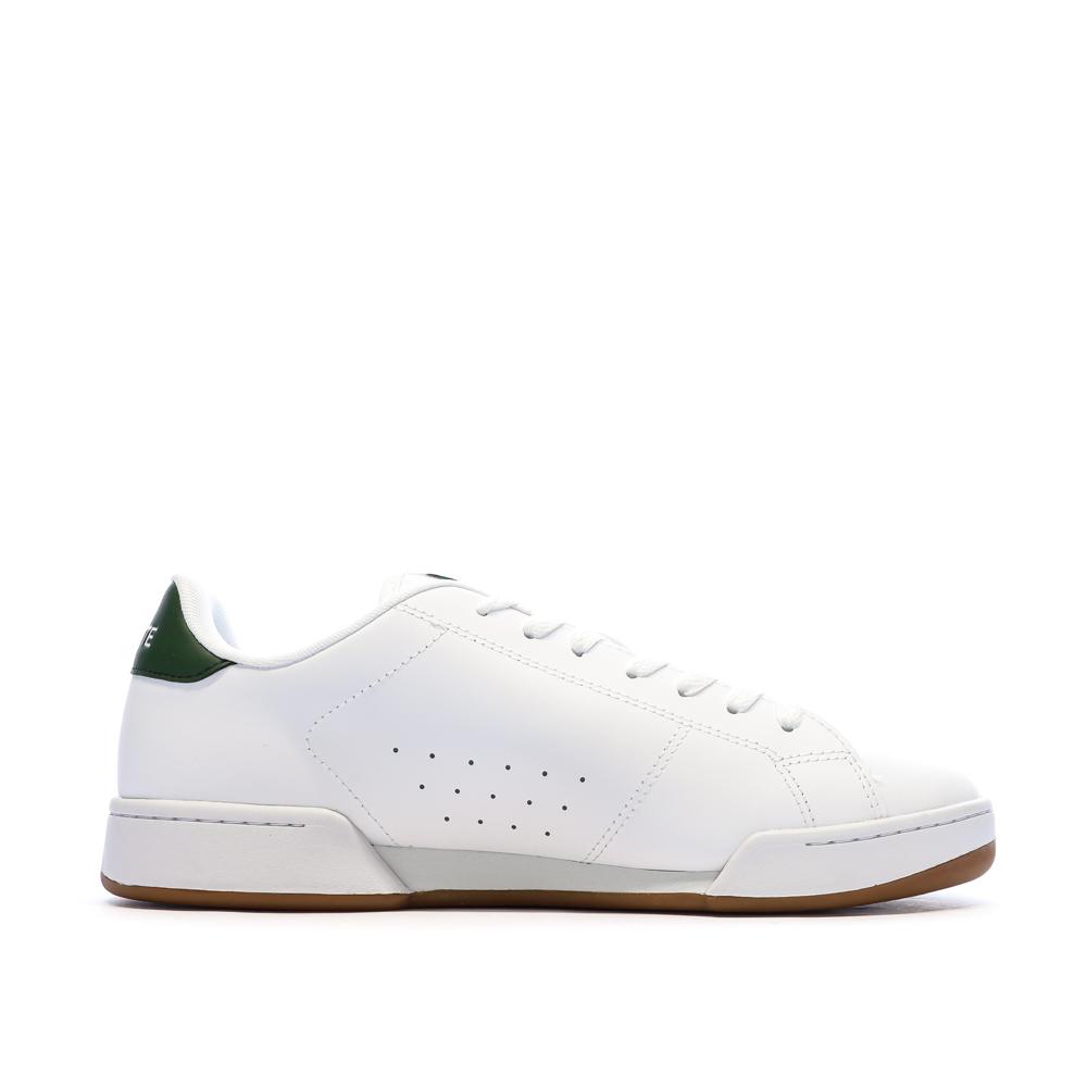 Zapatillas blancas/verdes para hombre Lacoste Carnaby Cup ver 2