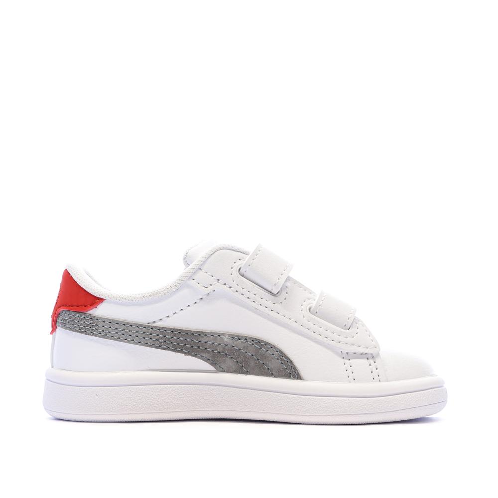 Zapatillas blancas para niño Puma Smash 3.0 Mid 9 ver 2