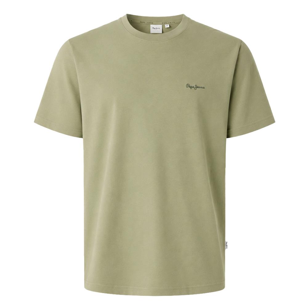 Camiseta verde para hombre de Pepe Jeans «Contrast Connor» barato