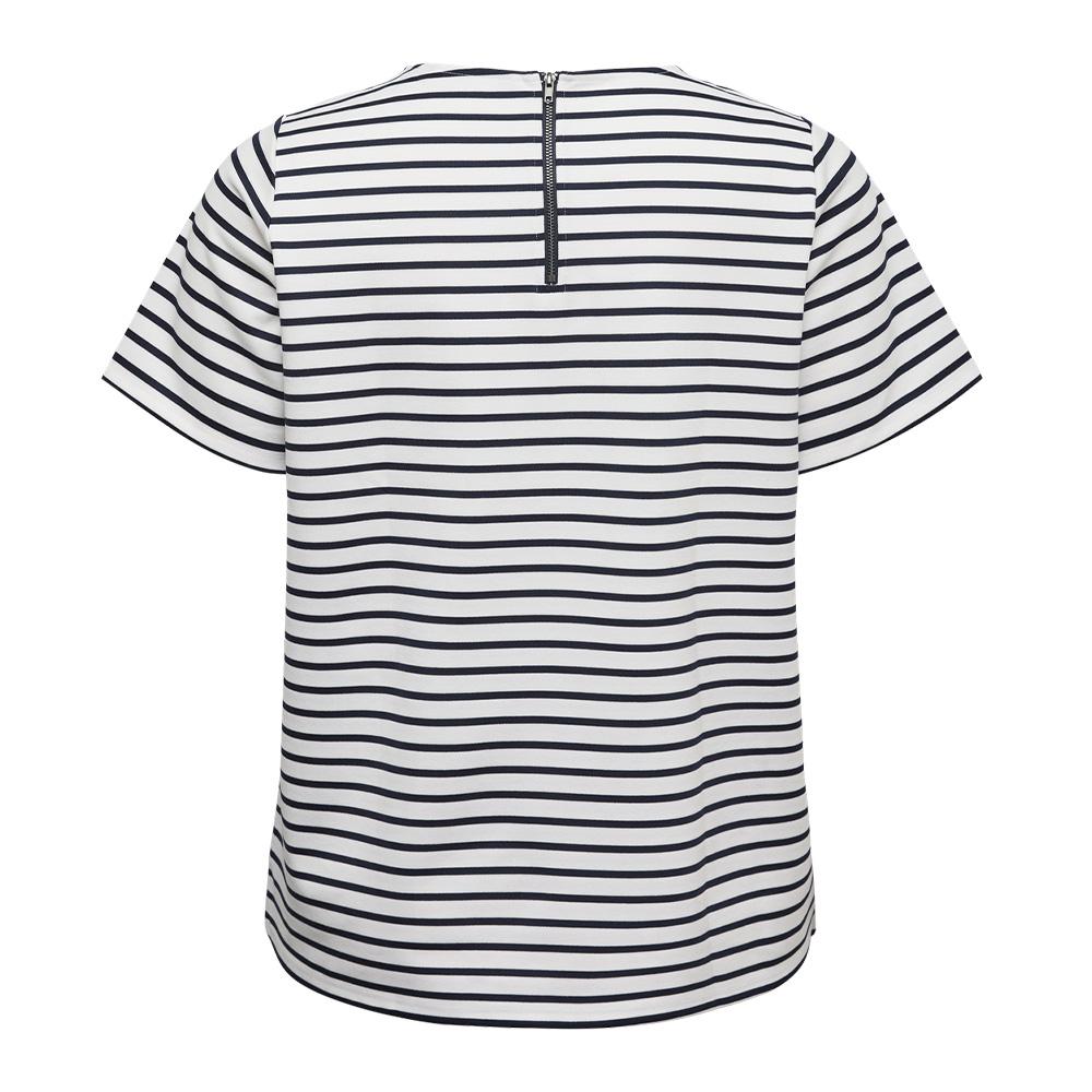 T-Shirt Blanc/Noir Femme Vero Moda Vmcabby vue 2