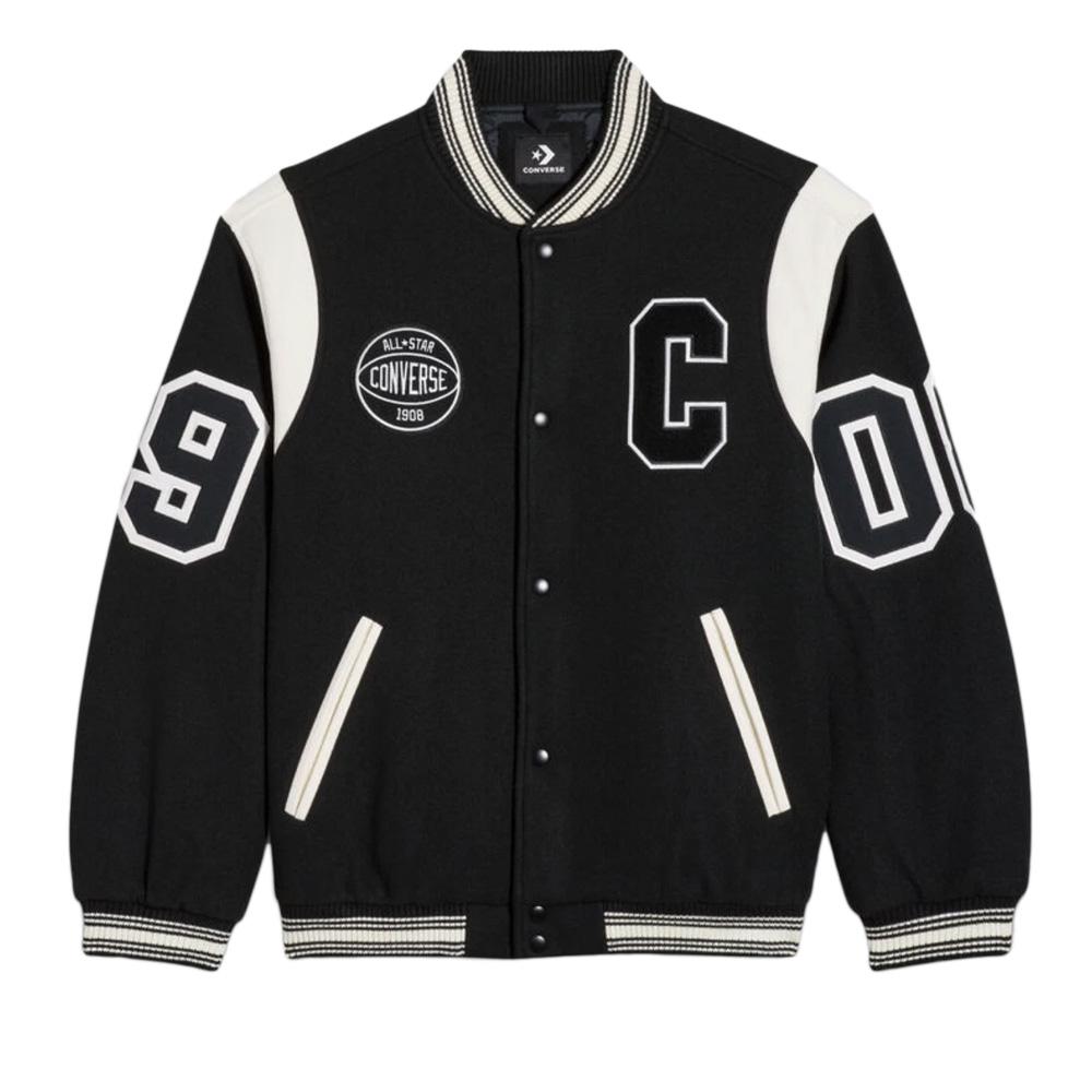 Converse Men's Luxury Varsity Bomber Jacket Black affordable