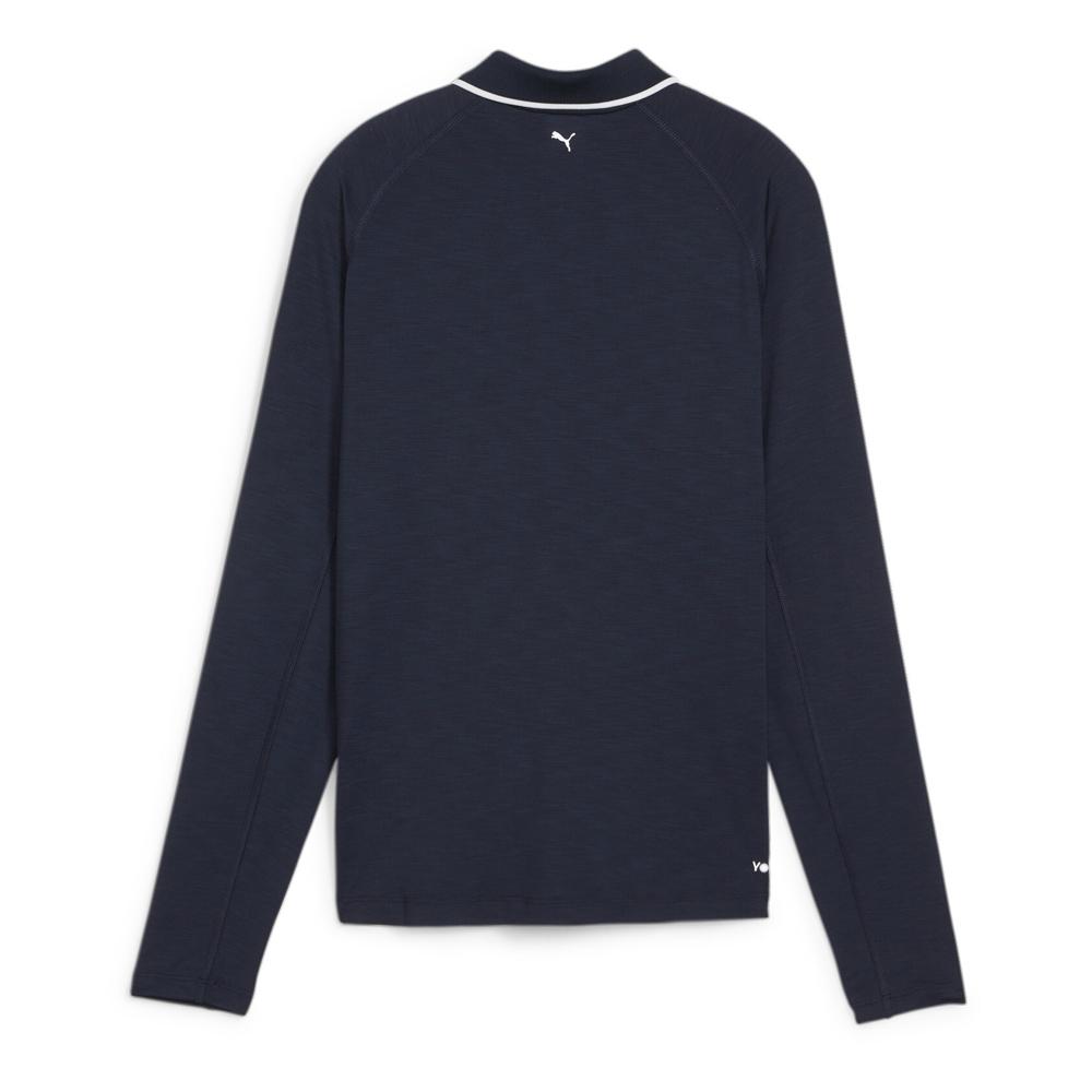 Puma You Women’s Navy Long-Sleeved Polo Shirt Photo of the Espace des Marques %store% store - view of %key%