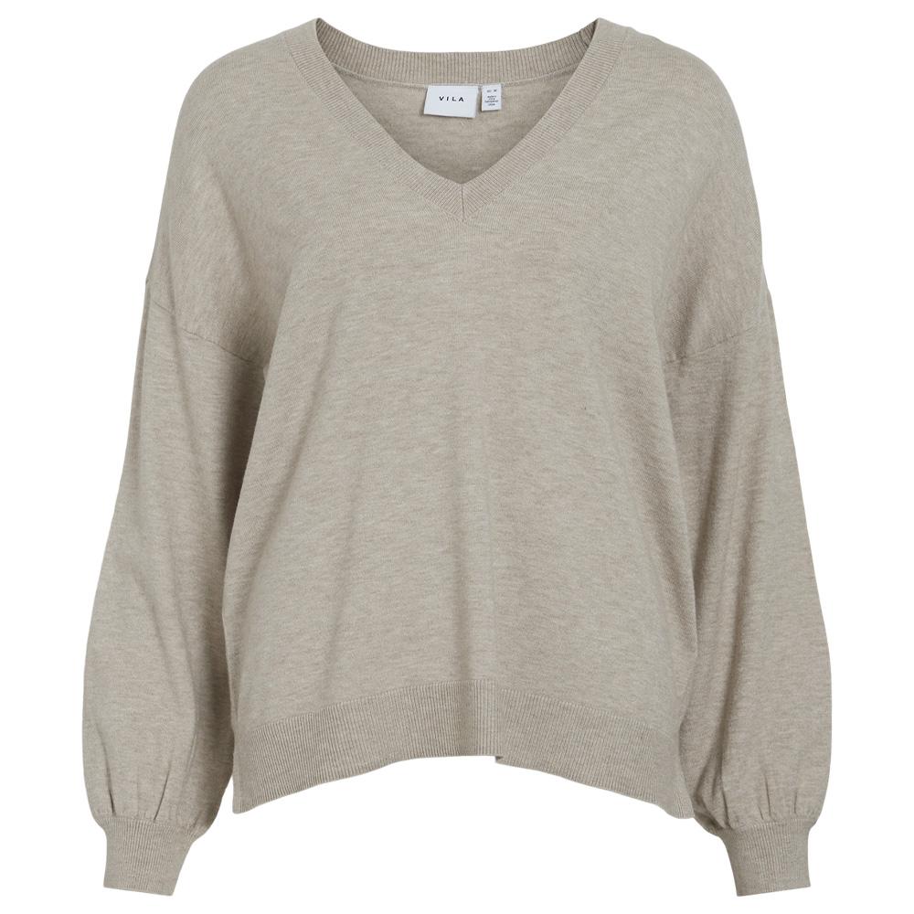 Jersey beige mujer Vila Comfy barato