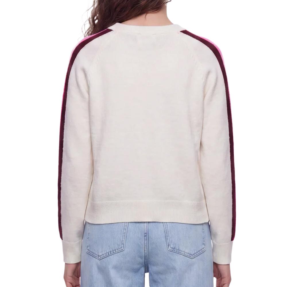 Women’s White/Pink Teddy Smith Nana Jumper Photo of the Espace des Marques %store% store - view of %key%
