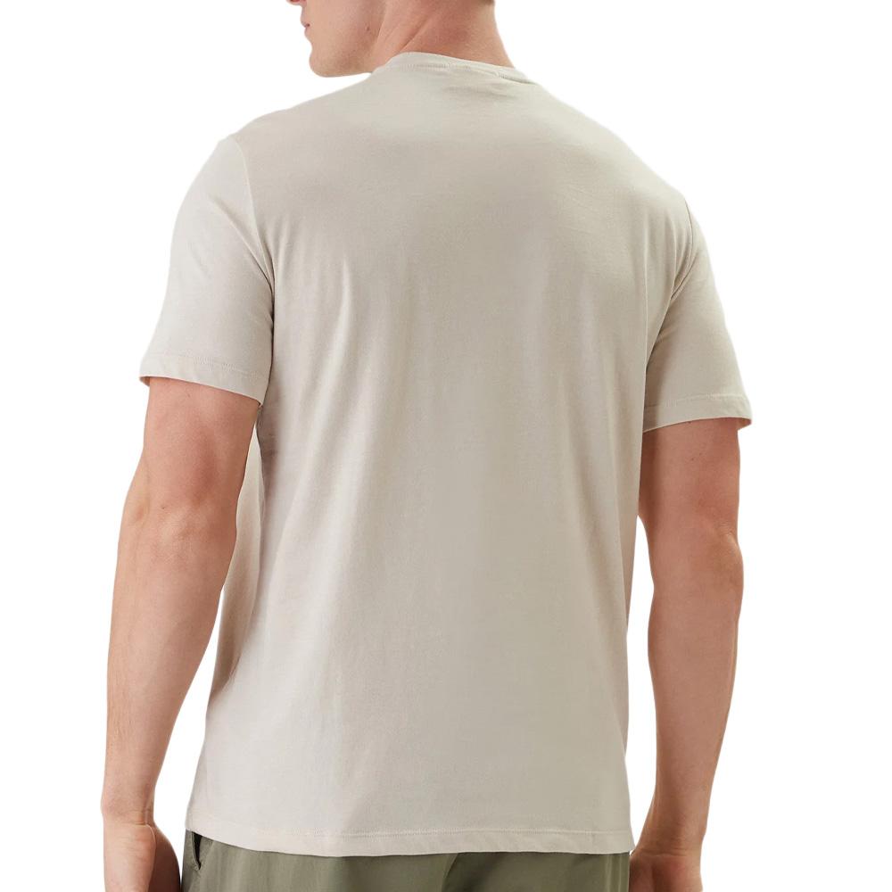 T-Shirt Beige Homme Calvin Klein Jeans Badge L4G vue 2