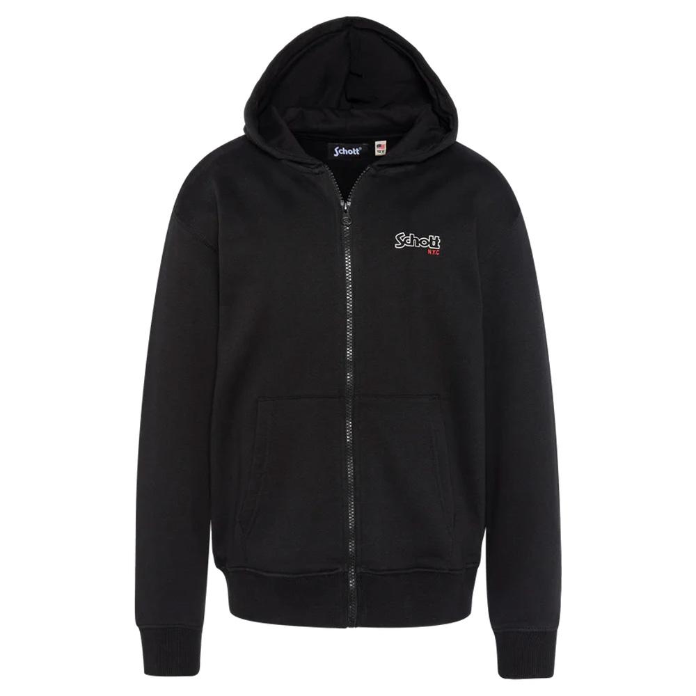 Schwarzer Kapuzenpullover für Jungen Schott SAM günstig