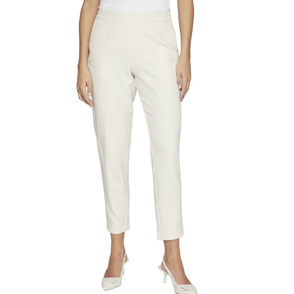 Pantalon Slim 7/8 Écru Femme Vila Vicarrie Lowny pas cher