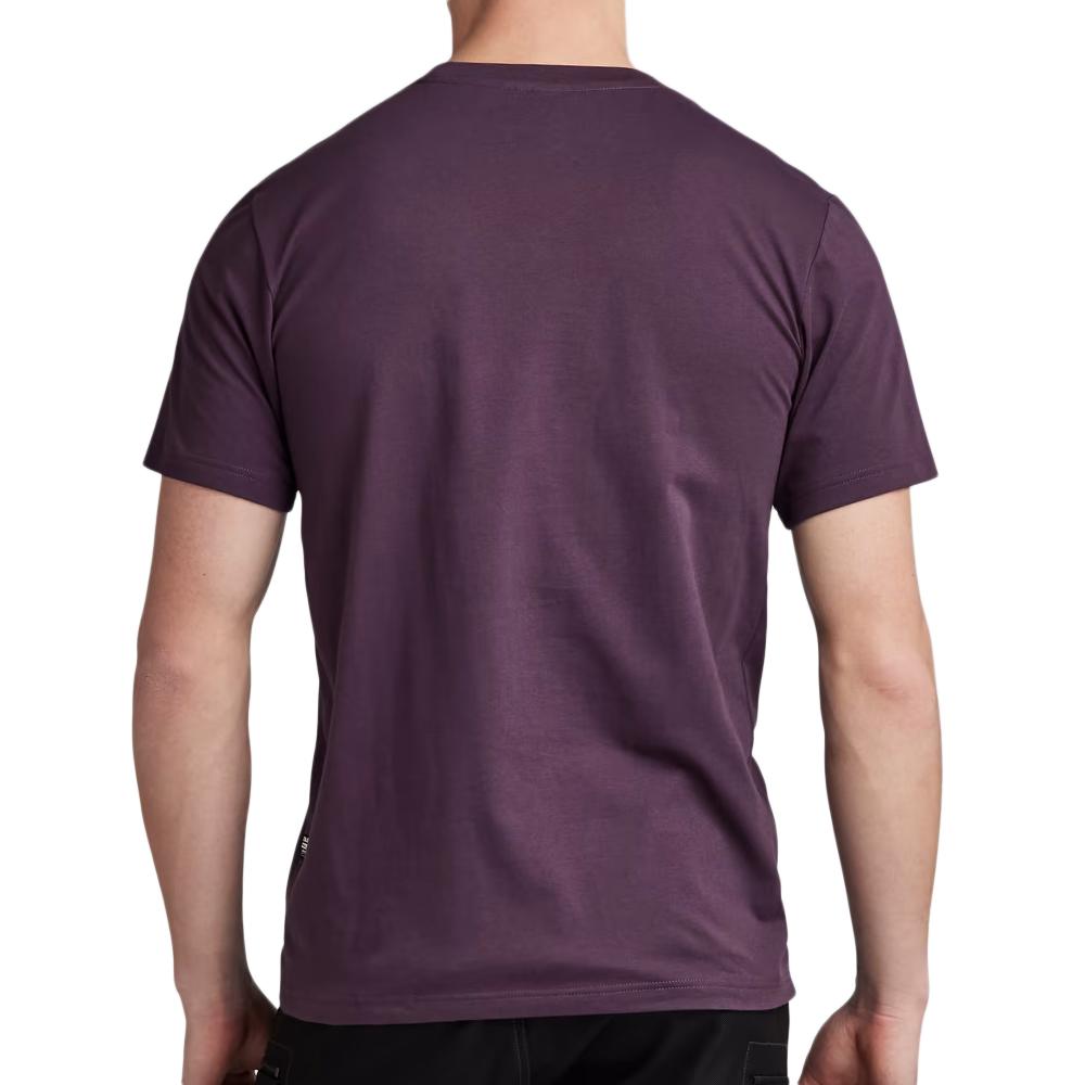 G-Star Raw Poem Männer T-Shirt Violett Ansicht 2