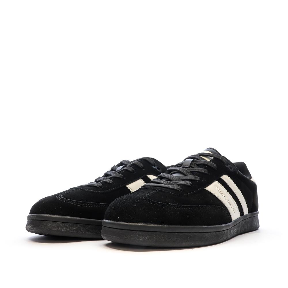 Teddy Smith White Suede Black/White Men's Sneakers Photo of the Espace des Marques %store% store - view of %key%