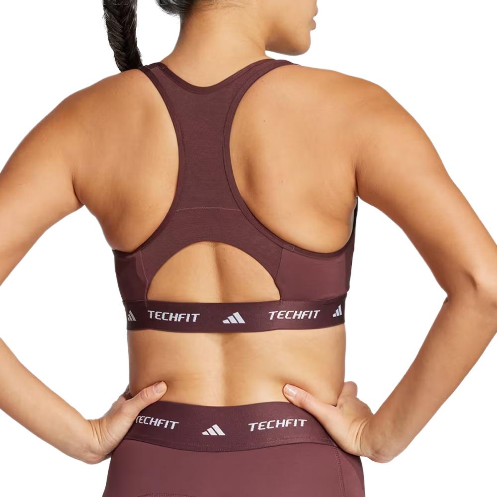 Pflaumenfarbener Sport-BH Women's Adidas Tf Bra Ansicht 2