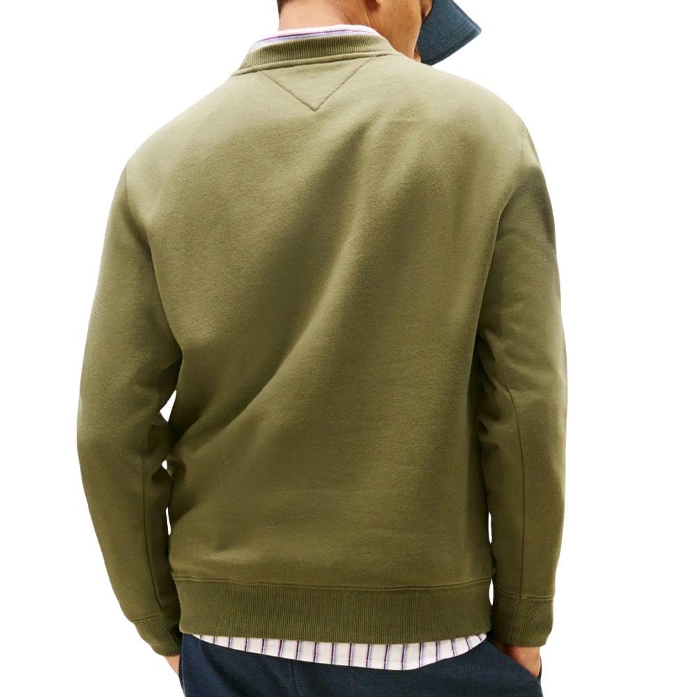 Dunkelgrünes Herren-Sweatshirt „Reg Flag Crews“ von Tommy Hilfiger Ansicht 2