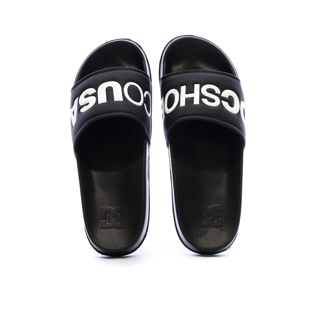 Claquettes Noires Homme DC Shoes Slide vue 6