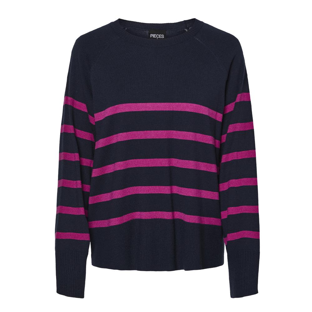 Pieces Sia Women's navy/pink jumper affordable
