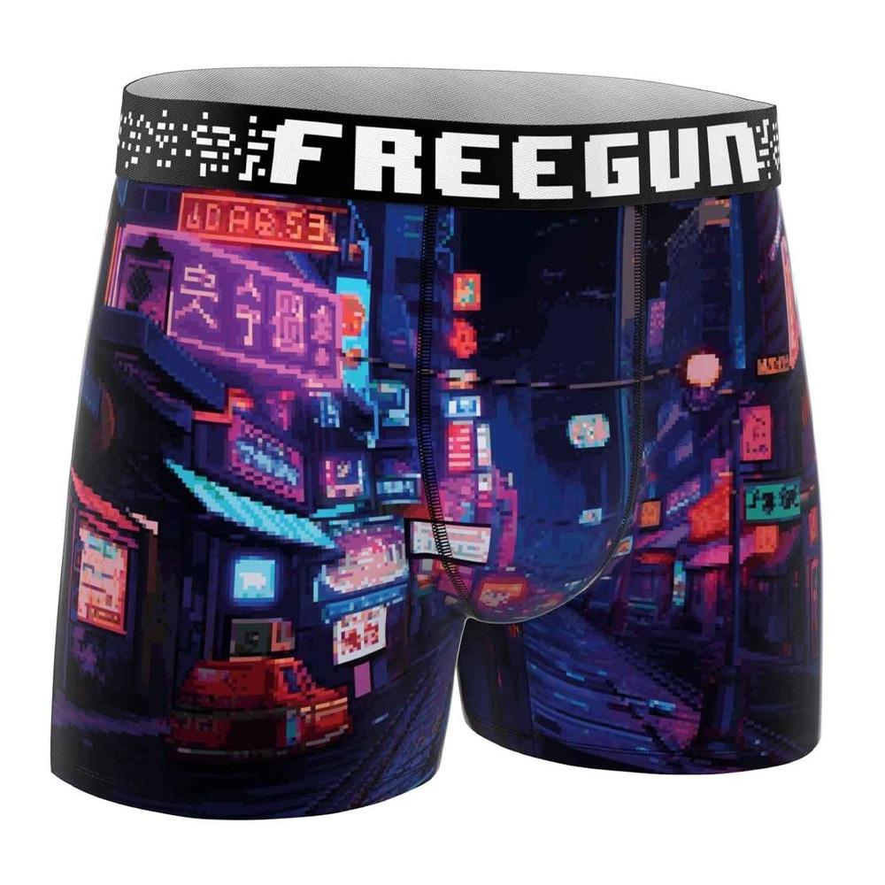 Boxers negros/morados para hombre Freegun Craft barato