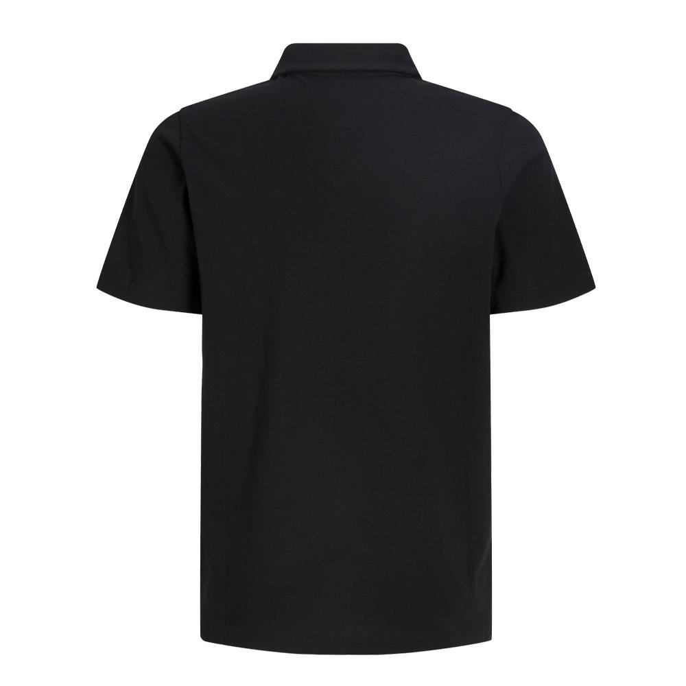 Polo Noir Garçon Jack & Jones Jjaero vue 2