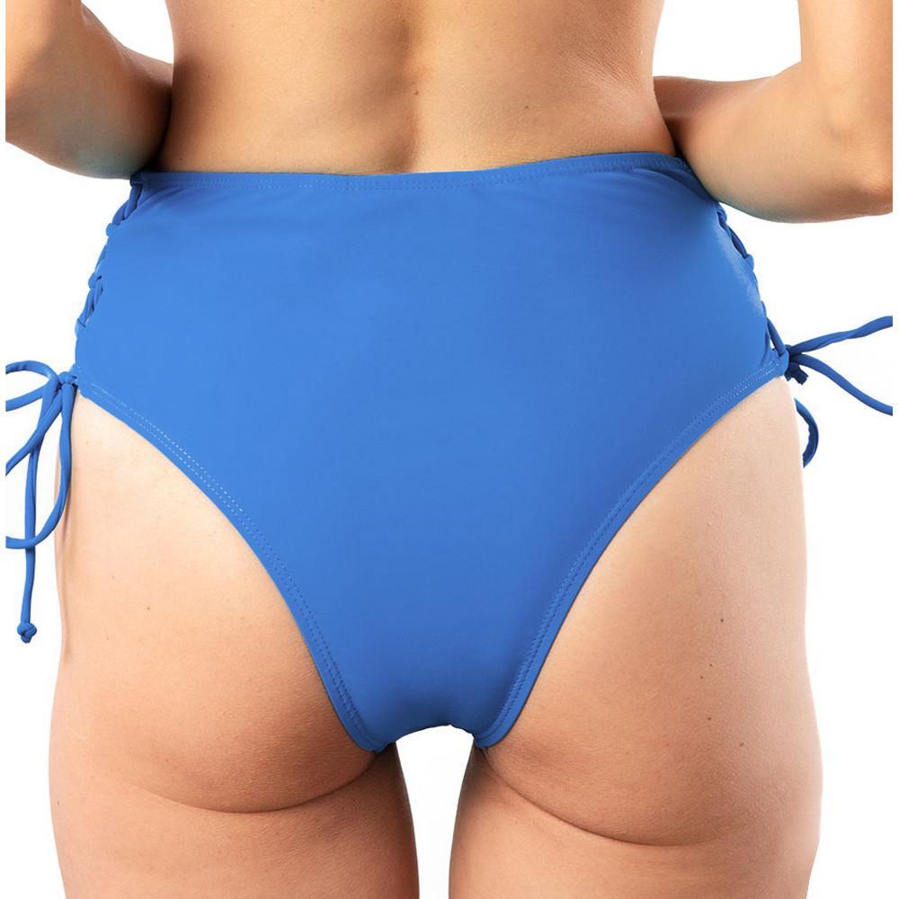 Braga de bikini azul para mujer Sun project Tanga Top ver 2