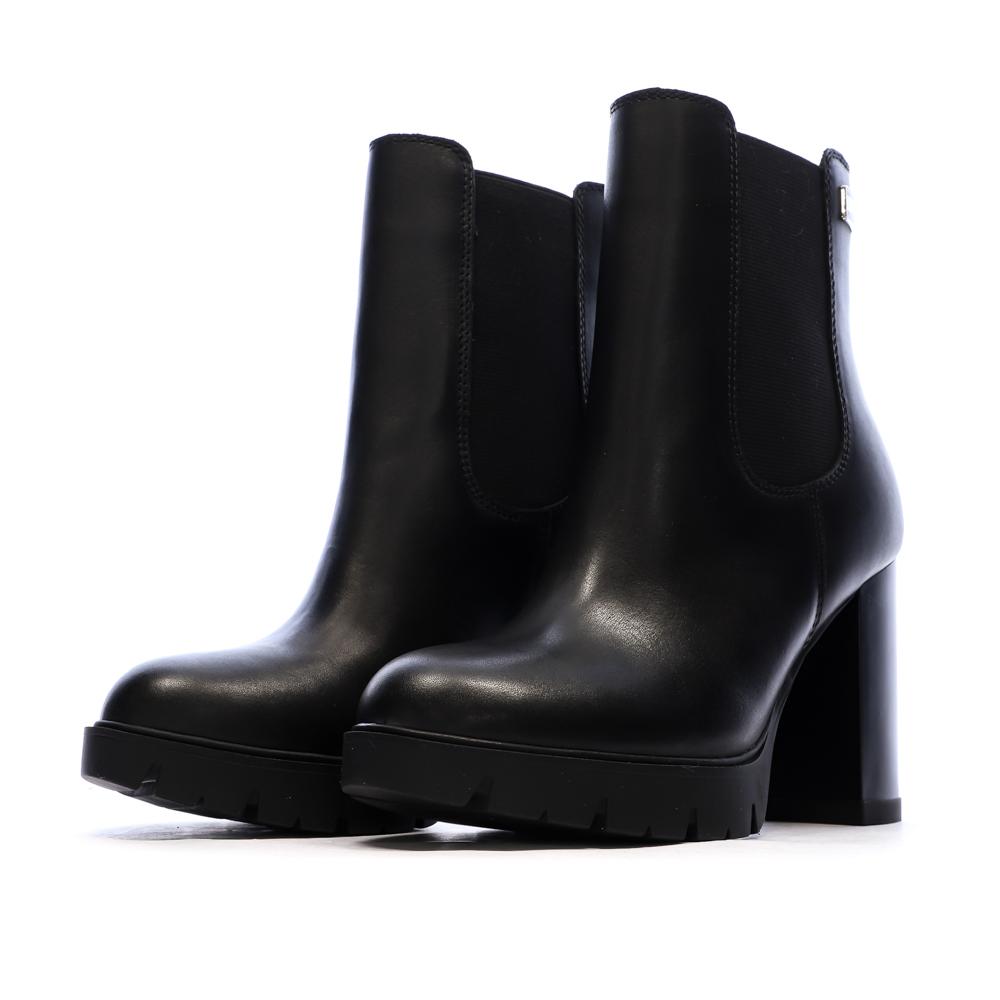 Schwarze Damen-Stiefeletten von Tommy Hilfiger im Chelsea-Stil Ansicht 6