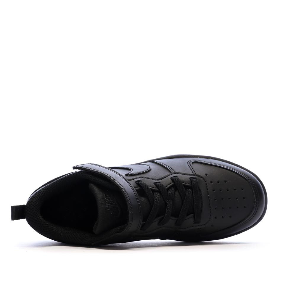 Baskets Noires Garçon Nike Court Borough Low Recraft vue 4