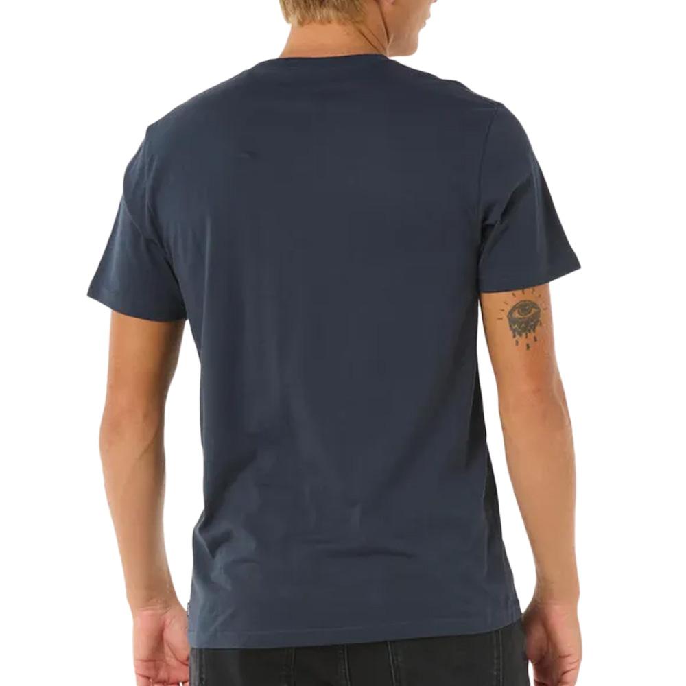 Camiseta de hombre azul marino Rip Curl Sun Soaker ver 2