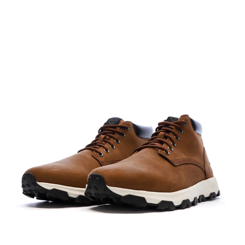 Camel Sneakers Mann Timberland Mid Ansicht 6