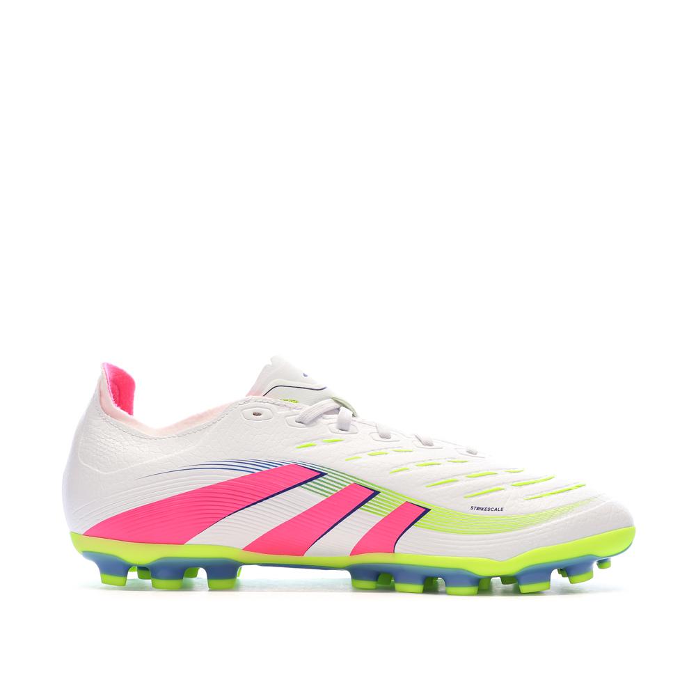 Chaussures de Foot Blanc/Rose Adidas Predator League 2G/3G vue 2