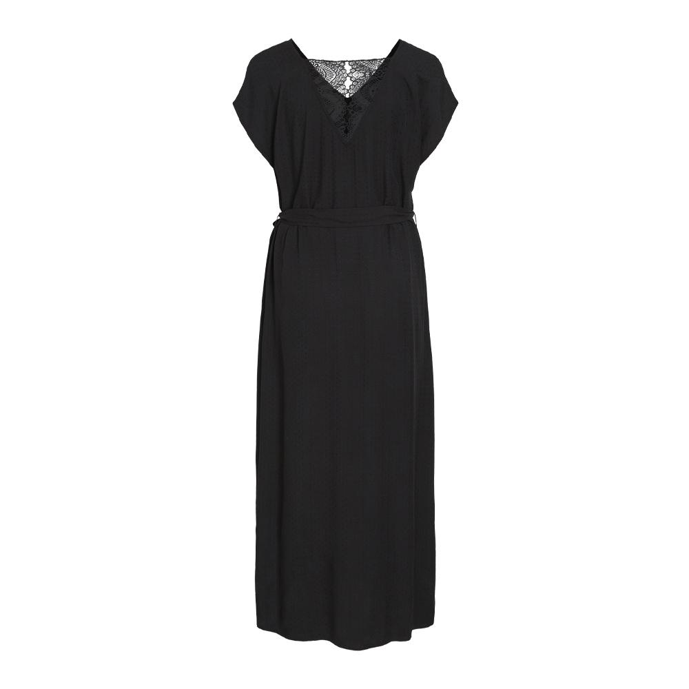 Vestido mujer negro Vila Nensa Tobillo ver 2