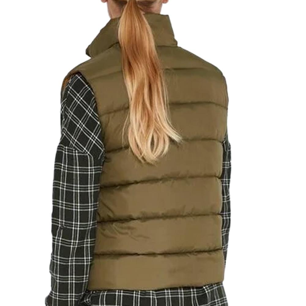Ärmellose Daunenjacke Khaki Frau Noisy May Marcus Ansicht 2