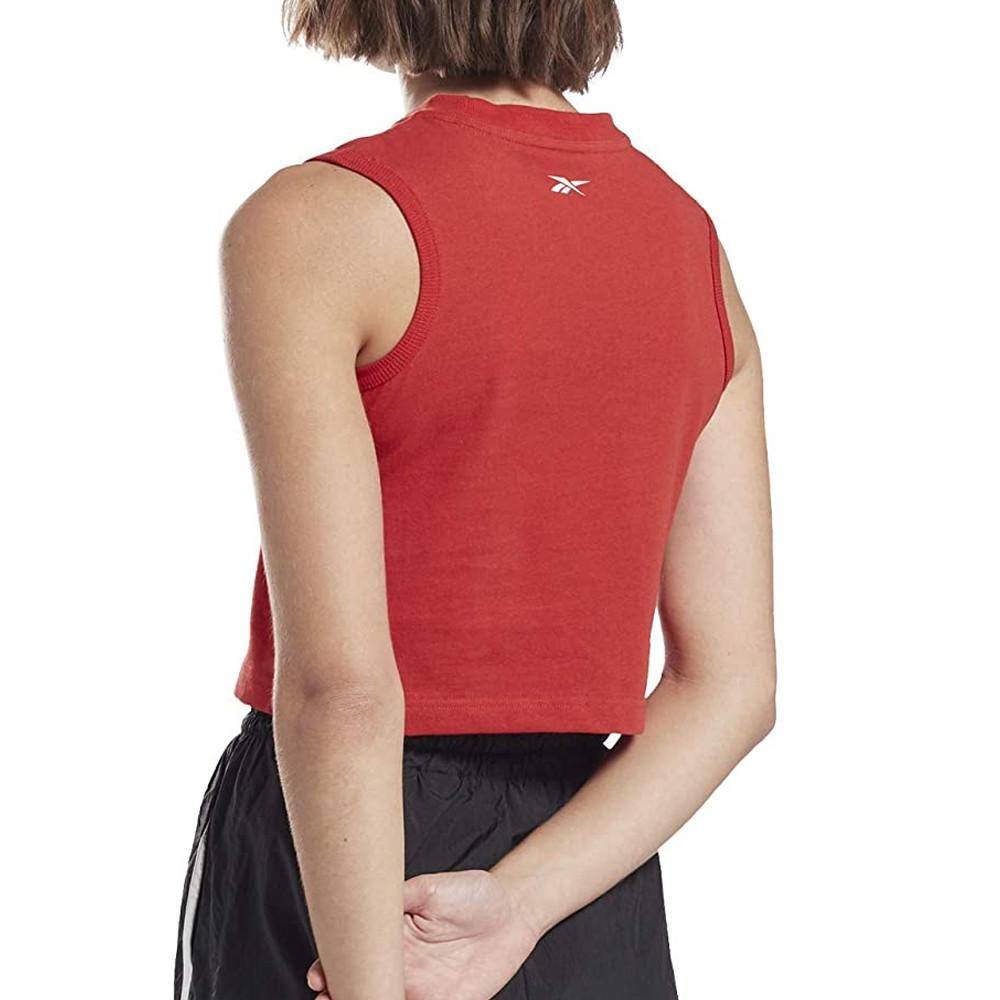 Camiseta de tirantes para mujer Reebok Graphic Rojo ver 2