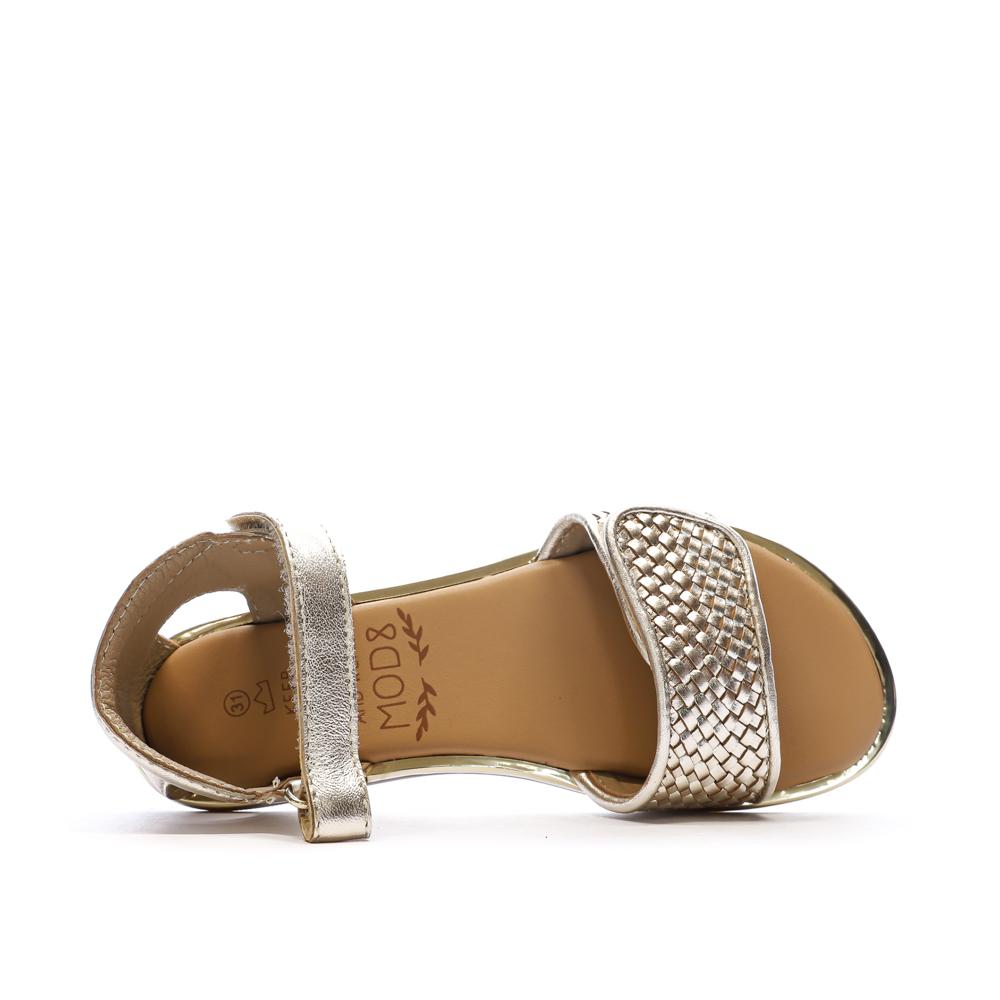 Sandalen Gold Mädchen Mod8 Mo Paolo Ansicht 4