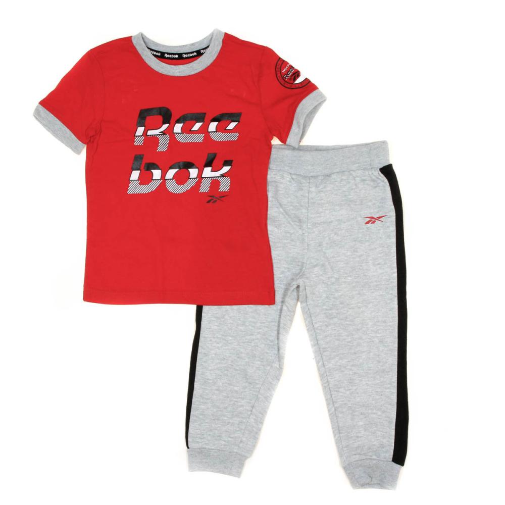 Conjunto Reebok 454 Gris/Rojo Niño barato