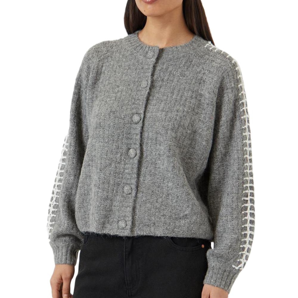 Weste Grau Frau YAS Knit günstig