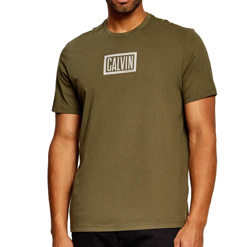 Kaki-T-Shirt für Herren von Calvin Klein Jeans, Größe 30s, originalverpackt günstig