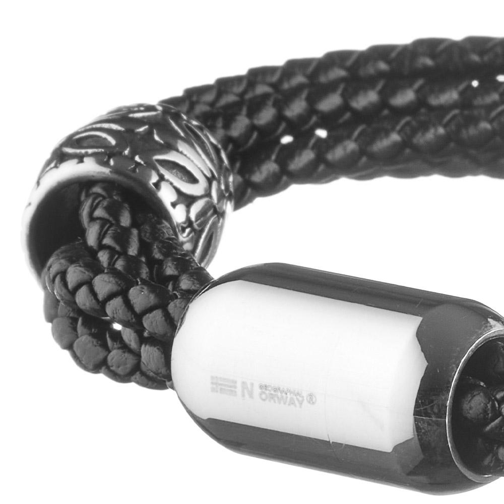 Bracelet Noir Geographical Norway Tresses Motif vue 2