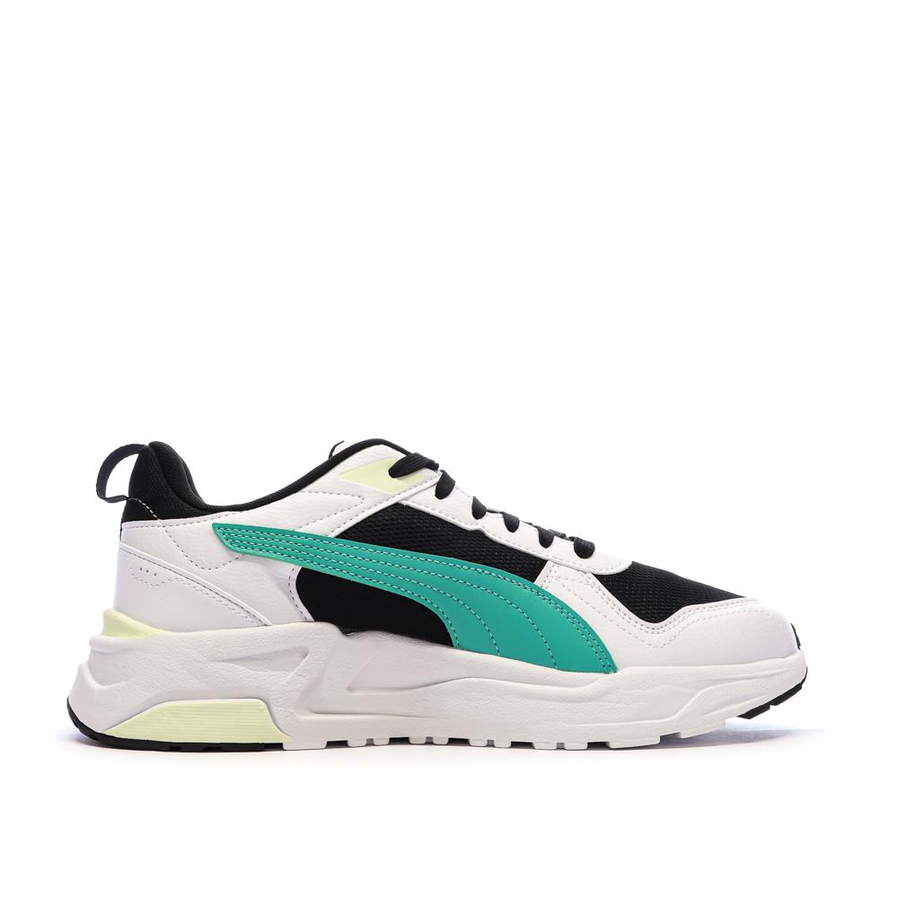 Schwarze/weiße/türkisfarbene Puma-Sneaker für Herren: Puma Trinity 2 Ansicht 2