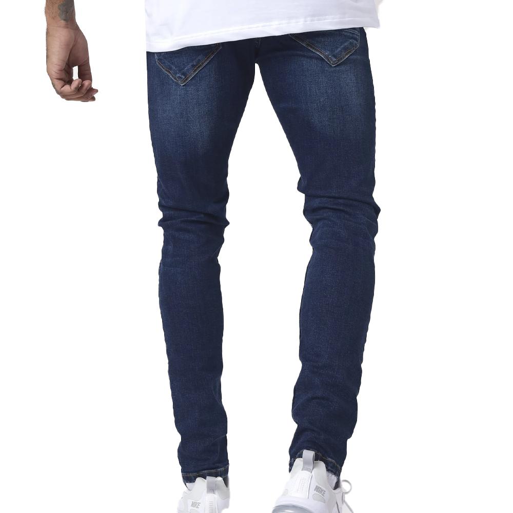 Skinny Jeans Dunkelblau Mann Project X Paris Jean Slim Basic Ansicht 2