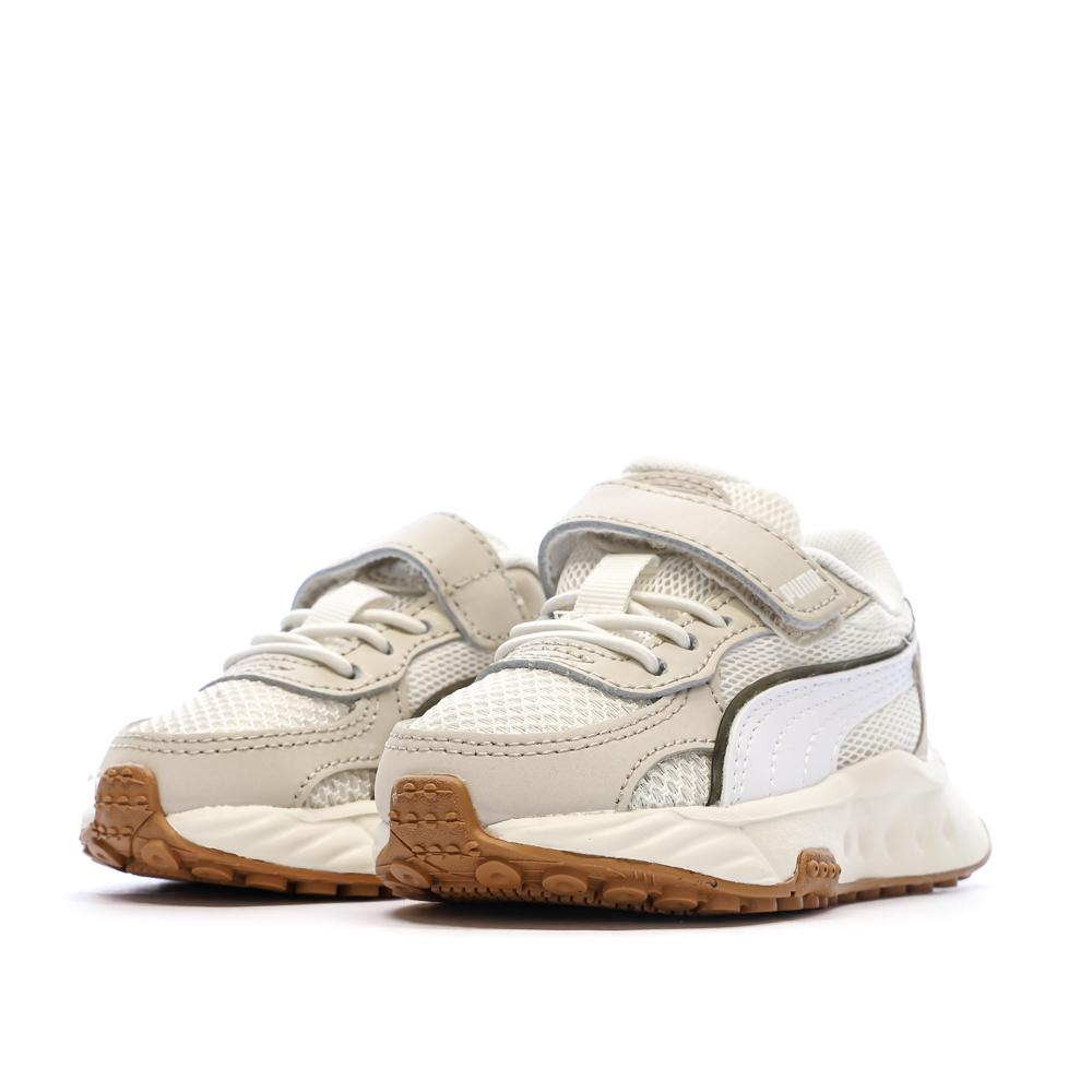 Beigefarbene Sneaker für Jungen von Pepe Jeans London Band Ansicht 6