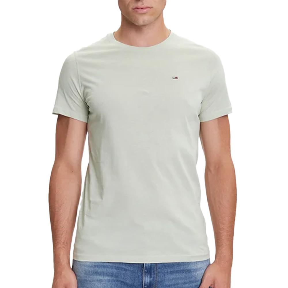T-shirt Vert Pale Homme Tommy Hilfiger Tjm Xslim pas cher